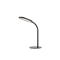 Lampa Stołowa Biurkowa Nocna 10W 910lm 3000-6000K CCT Ściemnialna Czarny Nowoczesny Adelmo Rabalux