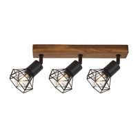 Lampa Sufitowa Punktowa Reflektor Spot E14 Brązowy Industrialny Zeus Rabalux