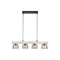 Lampa Wisząca Sufitowa E14 Szary Nowoczesny Cardamom Rabalux