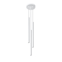 Lampa Sufitowa Wisząca Tuba 3x G9 Zwis Tubularna Biała Nowoczesna Pastelo Sollux