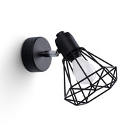 Lampa Ścienna Kinkiet E14 Geometryczna Geometryczna Czarna Nowoczesna Artemis Sollux