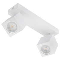 Lampa Sufitowa Ścienna Reflektor 2xGU10 QUANTUS Biała