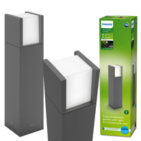 Lampa Ogrodowa Zewnętrzna SŁUPEK 40cm LED 4W 800lm 3000K IP44 Arbour Ultra Efficient Philips