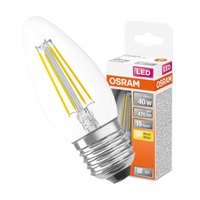 Żarówka LED B35 Świeczka E27 4W = 40W 470lm 2700K Ciepła 300° Retrofit Filament CLASSIC Osram