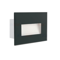 Lampa Ogrodowa Zewnętrzna Elewacyjna GLASI LED 3W 4000K IP44 Wpuszczana Grafitowa Kanlux