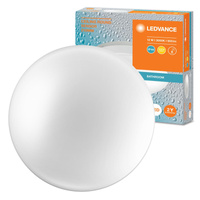 Plafon LED Lampa Sufitowa Natynkowa 12W 900lm 3000K Ciepła IP44 Biały z Czujnikiem Dźwięku Ceiling Ledvance