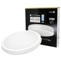 Plafon LED Łazienkowy Sufitowy Natynkowy 36W 3780lm 4000K 120° Biały IP65 Nairos Kobi
