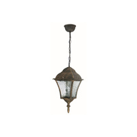 Lampa Wisząca Sufitowa Ogrodowa Zewnętrzna E27 IP43 Złoty Klasyczny Toscana 8394 Rabalux