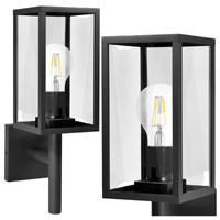 Kinkiet Ogrodowy Lampa Elewacyjna Malmo Góra E27 Grafit - GOLDLUX (Polux)