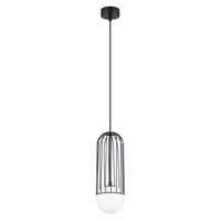 Lampa Sufitowa Wisząca Zwis G9 Nieregularna Czarna Nowoczesna Brina Sollux