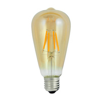 Żarówka LED E27 ST64 4W = 30W 320lm 2000K Ciepła 360° Filament GOLDLUX (Polux)