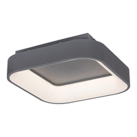 Plafon LED Lampa Sufitowa Oprawa Ścienna Natynkowa 28W 1800lm 3000-6000K CCT Ściemnialna Pilot Timer Szary Minimalistyczny Adeline Rabalux