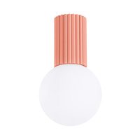 Lampa Łazienkowa Oprawa Natynkowa Sufitowa G9 Okrągła Pomarańczowa Nowoczesna Matowa IP44 Halo Sollux