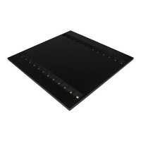 Panel LED Oprawa Lampa Sufitowa 27.5W 4000lm 4000K Neutralna Podtynkowa Czarny 60x60cm Louver Ledvance