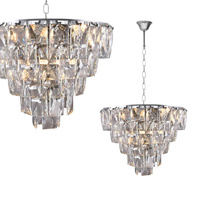 Lampa Wisząca Sufitowa Żyrandol CHELSEA Chrom 6xE14 Milagro