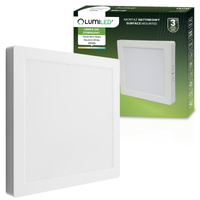 Oprawa Natynkowa Lampa LED Natynkowa Sufitowa 18W Kwadrat 4000K GLOW Biała LUMILED