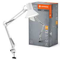 Lampa Stołowa Biurkowa LED Klips Regulowana 9W 617lm 3000K Ciepła Ściemnialna Biały Office Line Ledvance