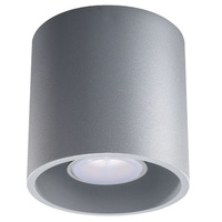 Lampa Sufitowa Oprawa Natynkowa GU10 SPOT TUBA Cylindryczna Szara Nowoczesna Orbis Sollux