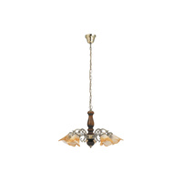 Lampa Sufitowa Wisząca Żyrandol 5x E14 Brązowy Klasyczny Rustic 3 Rabalux