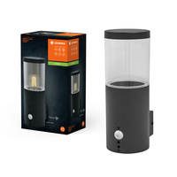 Lampa Ogrodowa Zewnętrzna Kinkiet Elewacyjny LED E27 IP44 IK03 Szary Endura Ledvance