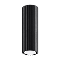 Lampa Sufitowa Reflektor Tuba Spot 1x GU10 Czarna Karbon Deep Space SL.1569 Sollux