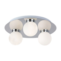 Plafon LED Lampa Sufitowa Oprawa Ścienna Łazienkowa G9 IP44 Chrom Nowoczesny Becca 2113 Rabalux