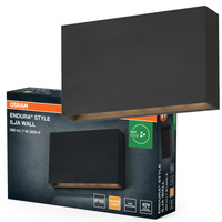 Kinkiet Ogrodowy Lampa Elewacyjna Zewnętrzna LED 7W 330lm 3000K Ciepła Szary IP65 Endura Osram