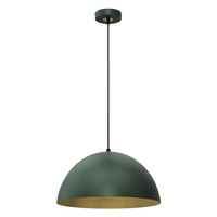 Lampa Wisząca Sufitowa BETA Zielona Złota 1xE27 35cm Milagro