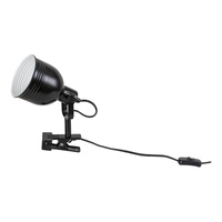 Lampa Stołowa Biurkowa Nocna Reflektor E14 Czarny Industrialny Flint Rabalux