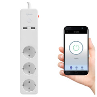 Listwa Zasilająca z włącznikiem 3x 230V 2x USB Tuya SMART