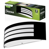 Kinkiet Ogrodowy Elewacyjny Lampa Zewnętrzna E27 CZARNA IP44 FREESIA LUMILED