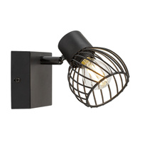 Kinkiet Ścienny Lampa LED Sufitowa SPOT Reflektor Punktowy E14 Czarny Industrialny Aberama Rabalux