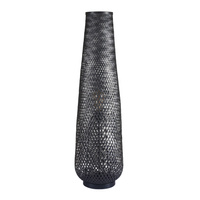 Lampa Podłogowa Stojąca Dekoracyjna E27 Czarna BAMBOO NATURAL Sanico Goldlux