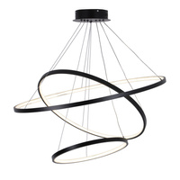 Lampa Wisząca Zwis 60W 8000lm 4000K Neutralna 120° Czarna LEA Sanico Goldlux