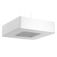Lampa Sufitowa Wisząca Zwis 8x E27 Żyrandol Kwadratowa Biała Minimalistyczna Urano Sollux