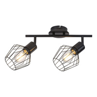 Lampa Sufitowa Punktowa Reflektor Spot 2x E27 Czarny Industrialny Belano 3535 Rabalux