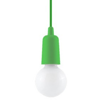 Lampa Sufitowa Wisząca Zwis E27 Nieregularna Zielona Nowoczesna Diego Sollux