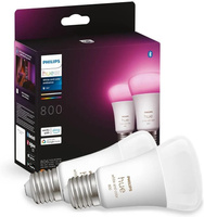 2x Żarówka LED E27 A60 9W = 60W 806lm 2000-6500K CCT + RGB SMART Inteligentna Bluetooth ZigBee White and Color Ambiance Philips HUE