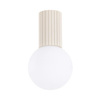 Lampa Łazienkowa Oprawa Natynkowa Sufitowa G9 Okrągła Beżowa Nowoczesna Matowa IP44 Halo Sollux