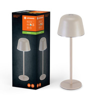 Lampa Stołowa Zewnętrzna LED Akumulatorowa Ściemnialna 2.5W 200lm 2700/4000/6500K IP54 Beżowy Endura Ledvance