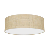 Plafon LED Lampa Sufitowa MARSHALL Biała Rattanowa 3xE27 Okrągła Milagro