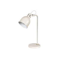 Lampa Stołowa Biurkowa Nocna E14 Beżowy Industrialny Flint Rabalux