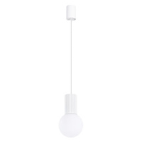 Lampa Sufitowa Wisząca Zwis G9 Okrągła Biała Nowoczesna Matowa Halo Sollux