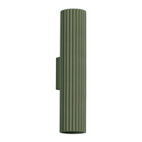 Lampa Ścienna Kinkiet Tuba Spot 2x GU10 Oliwkowa Karbon Deep Space SL.1615 Sollux