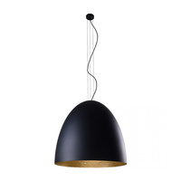 Lampa Sufitowa EGG XL 9026 Nowodvorski Czarno-Złota 7xE27 Wisząca Tuba Stal ?75 cm Nowoczesna