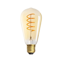 Żarówka LED E27 Edison ST64 4W 250lm 1800K Ciepła Bursztynowa XLED Filament Kanlux
