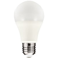 Żarówka LED E27 A60 8W = 60W 720lm 3000K Ciepła 360° GOLDLUX (Polux) Mikrofalowy Czujnik Ruchu + Zmierzchu