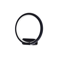 Kinkiet ORION okrąg czarny 10W LED IP20 styl nowoczesny minimalistyczny Metal i akryl Milagro