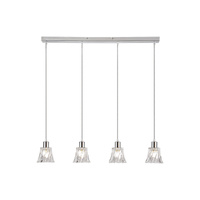 Lampa Wisząca Sufitowa 4x E14 Chrom Klasyczny Hestia Rabalux