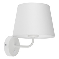 Lampa Ścienna Kinkiet MAJA WHITE Abażur Biała Klasyczna E27 1882 TK Lighting